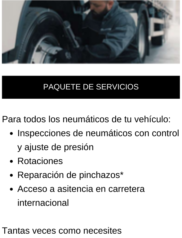 paquete de servicios