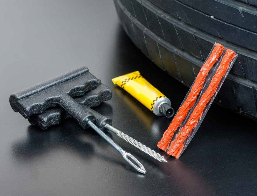 kit emergencia reparar pinchazo
