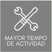 mayor tiempo de actividad