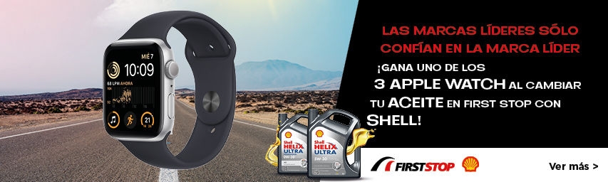 ¡Gana en uno de los 3 Apple Watch con tu cambio de aceite Shell! 