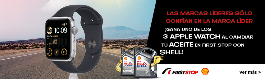 ¡Gana en uno de los 3 Apple Watch con tu cambio de aceite Shell! 