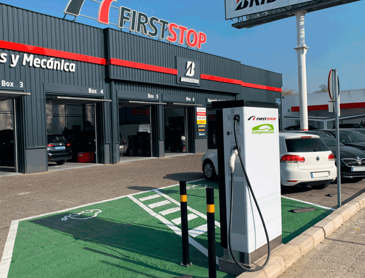 red de recarga rápida para vehículos eléctricos 